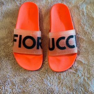 Fiorucci womens slides! Never worn! Size 8